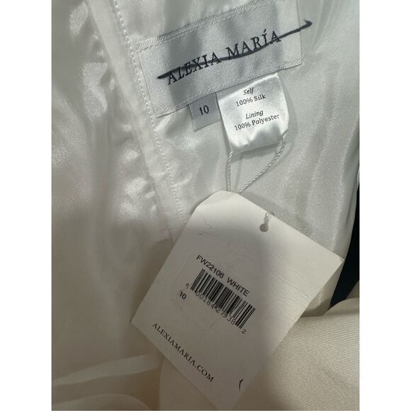 Alexia María Josephine Off-The-Shoulder Gown Size US10 $1750 - Picture 12 of 12